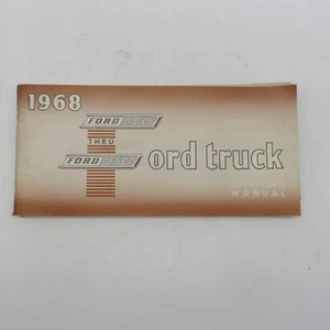 1968 Ford Truck 100 - 350 Operators Manual Original 3651-68 R - Picture 1 of 5