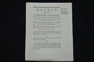 ARCHIVE REVOLUTION FRANCAISE-DECRET TRIBUNAL REVOLUTIONNAIRE -EPINAL-MIRECOURT - Picture 1 of 3