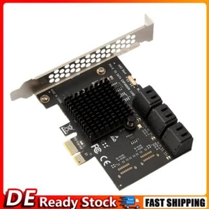 PCI-E 1X zu SATA3.0 6 Port Extender PCI Express 6 Gbit/s Desktop-Computer-Adapte - Bild 1 von 12