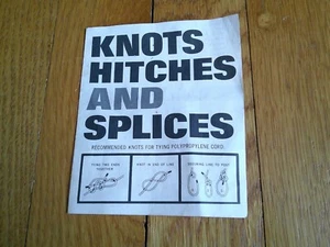 Vintage Lehigh Sales Polypropylen Kordel KNOTEN Broschüre kleine Anleitung Papier - Bild 1 von 8