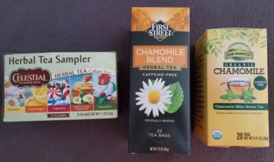 Té de manzanilla 63 bolsas 100 % natural premium calmante surtido tés de hierbas NUEVO Brew Foto 1 de 4