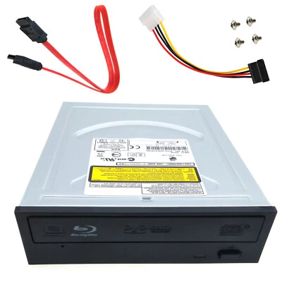 Desktop PC Internal BD BD-R Player 12X Reader DVD CD RW Burner Drive SATA Cable - Image 1 of 4
