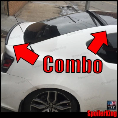 COMBO alerón labial de techo trasero y maletero (se adapta a: Scion TC 2011-16) 284R/244L Foto 1 de 4
