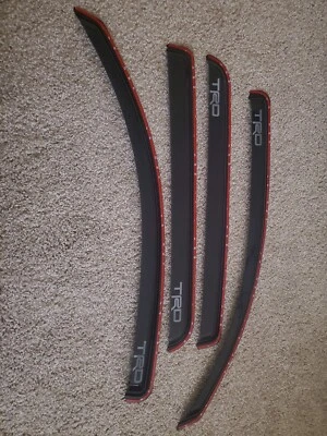 Trd Paraseras Puerta Ventana En Canal para Toyota Tacoma 2016-2023 4 Puertas Foto 1 de 2