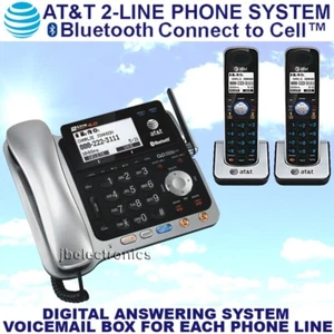 AT&T TL86109 2-LINE DECT 6.0 PHONE SYSTEM - BLUETOOTH - 2 CORDLESS - BRAND NEW - Picture 1 of 3