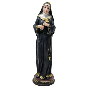 MrcjSales Saint Rita Statue | Multiple Sizes | Durable Resin | Authentic Black G - Picture 1 of 6