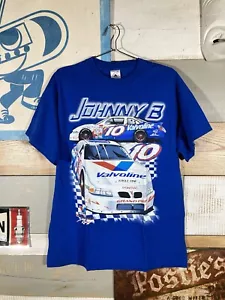 Vintage NASCAR t shirt Johnny Benson Valvoline Racing Motorsports Y2K sz L - Picture 1 of 10