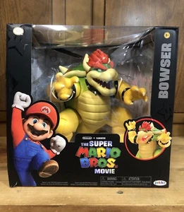 2023 Bowser Super Mario Bros Movie Premium 7” Fire Breathing Jakks NEW FREE SHIP - Picture 1 of 2