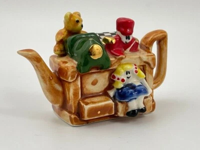 Paul Cardew Miniature Teapot Portmeirion England Toy Box Doll Soldier House Mini - Image 1 of 4