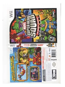 Marvel Super Hero Squad Nintendo Wii ARTWORK ONLY Authentic NO TRACKING - Picture 1 of 1
