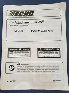 ECHO Pro Attachment Series Bedienungsanleitung - Modell PAS-225 Vorteilspack I - Bild 1 von 10