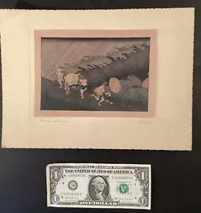 Utagawa Hiroshige Woodblock Print ‘Sudden Storm At Shono’ - Picture 1 of 6