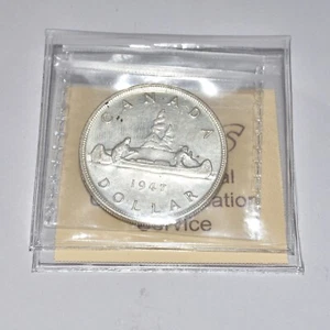 1947 Canada Dollar ICCS MS 63 Blunt 7 - Bild 1 von 3