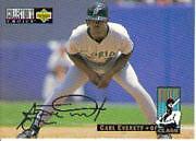 1994 Collector's Choice Silver Signature Marlins Baseball Card #6 Carl Everett