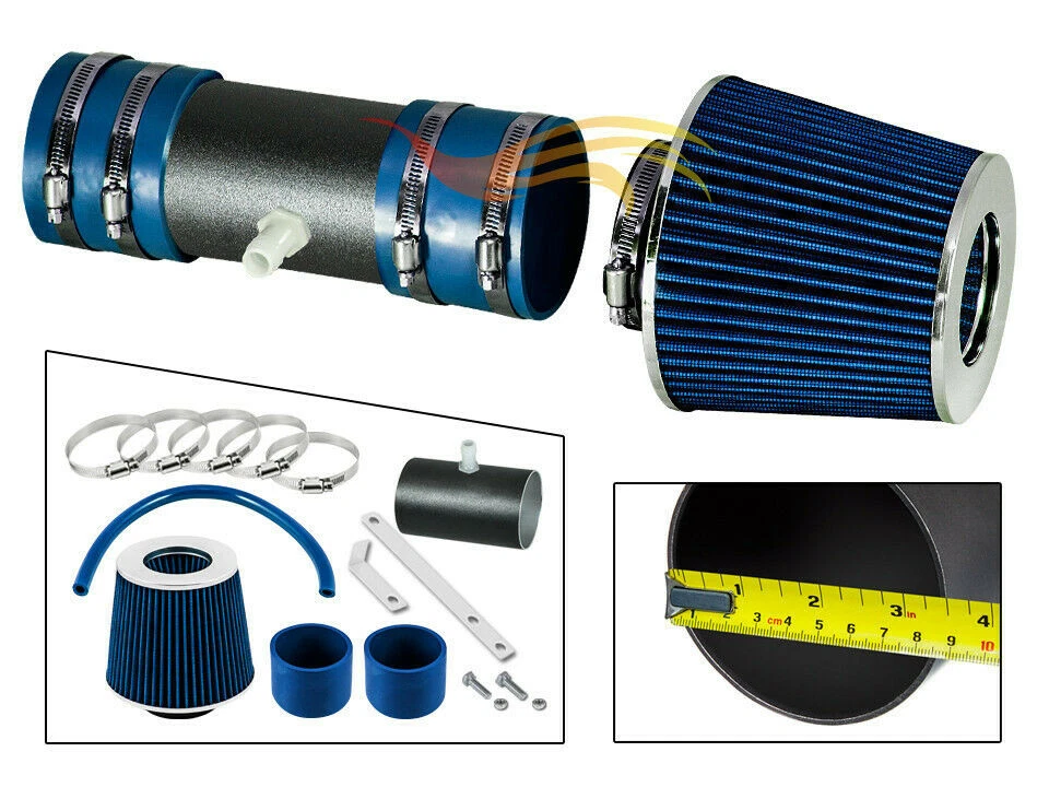 Kit de admisión de aire BCP RW AZUL para 07-11 Acadia/Enclave/Traverse/Outlook 3,6 L + Filtro Foto 1 de 3