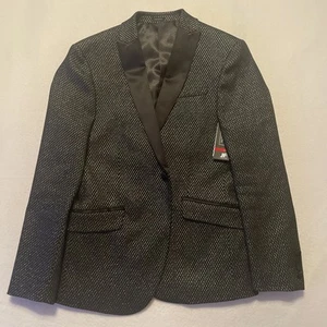 NEU JF J. Ferrar Herren Abend Edition Sport Mantel Schwarz Formell Blazer Smoking 38 S - Bild 1 von 8