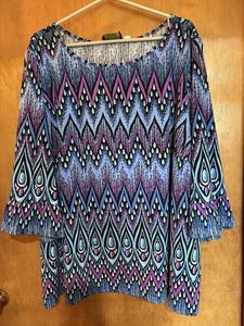 Bob Mackie Wearable Art Damen Shirt Top Größe 3X - Bild 1 von 3