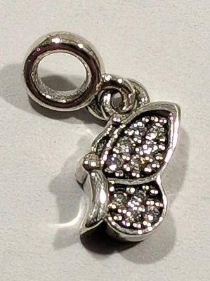 Authentic Pandora Charm, ME My Butterfly Dangle, #798392CZ, Silver, Clear CZ - Image 1 of 3