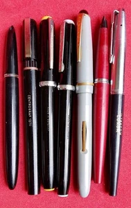 LOT Vtg Fountain And Technical Pens sold for spare Parts Only, Some With Defects - Picture 1 of 11
