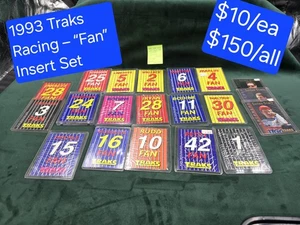 1993 Traks Racing Fan Insert Set NASCAR 17/20 Cards Petty Gordon Waltrip - Picture 1 of 1
