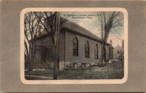 ST. MICHAEL'S CHURCH Marblehead, Massachusetts MA c1913 Postcard - Picture 1 of 2