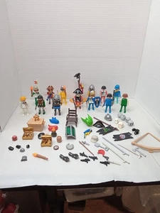 Großes Konvolut Playmobil Personen. Tiere, Zubehör verschiedene Vielfalt - Bild 1 von 9