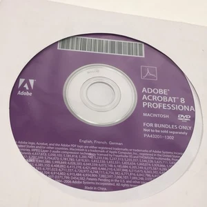 Adobe Acrobat 8 Professional DVD for Macintosh Sealed w/Serial Number! -no box - Picture 1 of 7