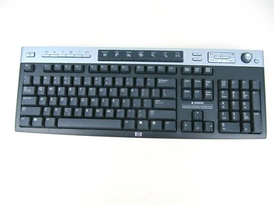 HP WIRELESS KEYBOARD ONLY NO RECEIVER MULTIMEDIA CORDLESS 5219URF 5187-2453 - Image 1 of 4
