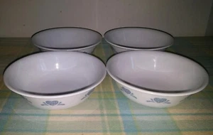 Retired Corelle Blue Hearts 6 1/4" Schüsseln/4er Set - Bild 1 von 4