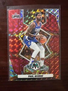 2021-22 Mosaic Red Mosaic Paul George Los Angeles Clippers - Picture 1 of 1