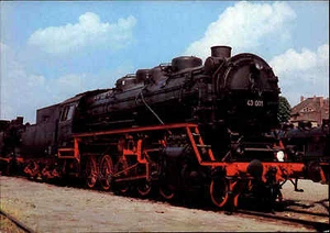 Railway motif postcard GDR freight train locomotive of the DR Reichsbahn AK unrun. - Picture 1 of 2