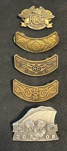 5 HOG PINS, LOT (Harley Davidson Owners Group) 1983, 2001, 2002, 2004, 2005 - Picture 1 of 2