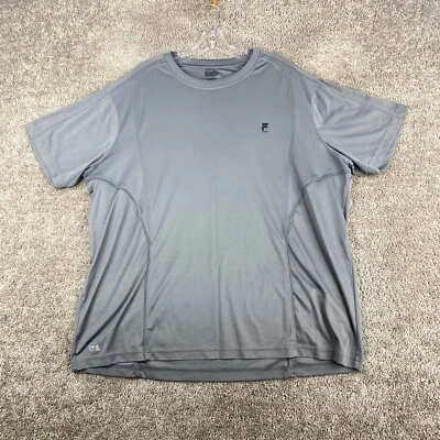 Fila Sport Activewear Shirt Men's XXL Short Sleeve Gray Training Workout - Image 1 of 4