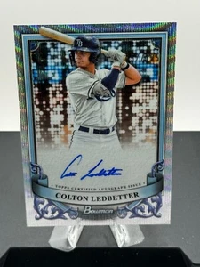 2024 Bowman Sterling - Colton Ledbetter #PA-CL - Wave Refractor /125 Auto - Imagen 1 de 3