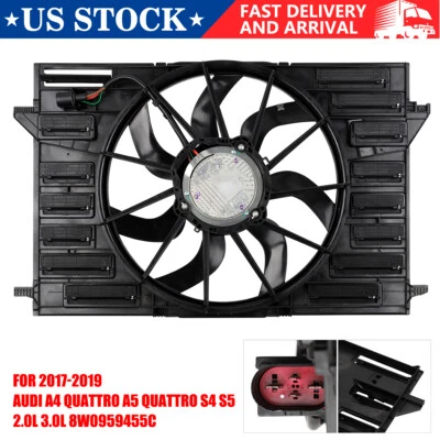 Cooling Fans Assembly .for Audi A4 Quattro S4 A6 A5 S5 allroad Sportback e-tron — 第 1/4 张图片