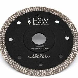 125 mm Porzellan BDS ultradünne Mesh gesinterte Diamanttrennscheibe - 22,23 mm Bohrung - Bild 1 von 4