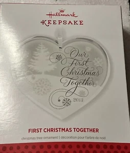 2013 First Christmas Together Hallmark Andenken Weihnachtsschmuck Retro 2000er - Bild 1 von 5