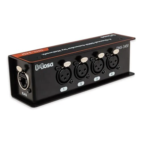 Hosa DNX-345F DMX Extender - 3-pin DMX Female to Ethernet/Cat 5/RJ45 - Image 1 of 1