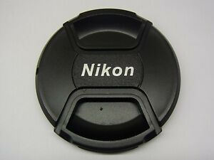 82mm Front Lens Cap Center Pinch Snap on for Nikon Camera Plastic OEM