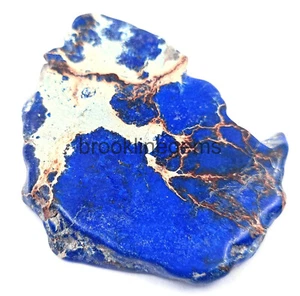 Loose Blue Turquoise Rough Gemstones – 95.00 Ct Certified Arizona Slab 5DOZ - Picture 1 of 6