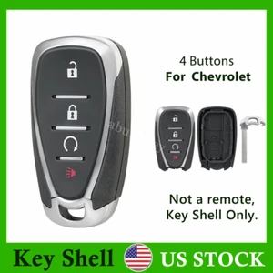 Key Case Fob 4 button Remote Shell for 2017 2018 2019 2020 Chevrolet Trax Volt - Picture 1 of 7