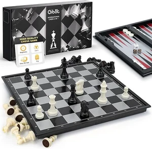 Magnetisches 3-in-1 Schachspiel | Reiseschach für Kinder & Erwachsene - Bild 1 von 7