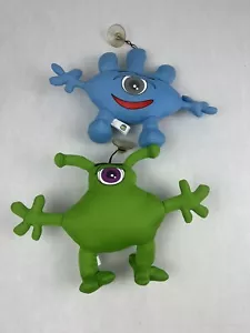 Set Of 2 Good Stuff Blue Green Monster 6.5” Plush Halloween Stuffed Animal - Picture 1 of 5