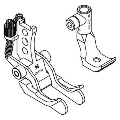 GD1245 - DOUBLE GUIDING FEET FOR PFAFF  335, 1245 - Image 1 of 4