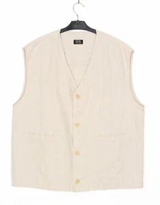 CAMEL ACTIVE Linen Blend Sleeveless Vest Waistcoat Men Size 56 VR2941 - Picture 1 of 6