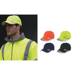 Result Copricapo Alta Viz Elegante Cappellino RC035X-Cappello Sportivo Casual Protezione Solare - Foto 1 di 11