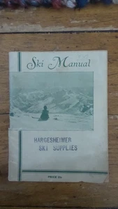 Manual de esquí 1937 folleto, instrucciones, equipo, términos, ilustrado - Imagen 1 de 5