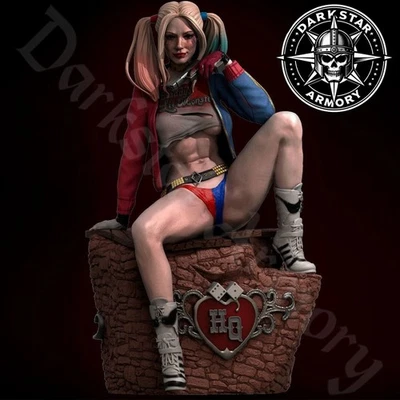 Figura hembra Harly Quinn NSFW | SFW resina 1/6 1/12 1/18 1/24 CA3D Foto 1 de 4