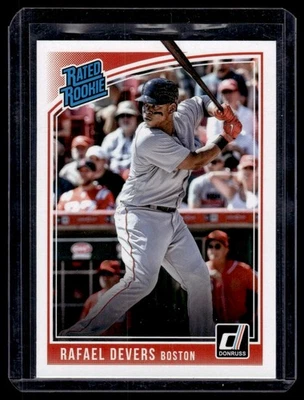 2018 Donruss Rafael Devers RC Boston Red Sox #35 - Image 1 of 2
