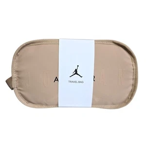Nike Air Jordan Dopp Kit Toiletry Travel Bag Organizer Jumpman Clutch Pouch Tan  - Picture 1 of 6